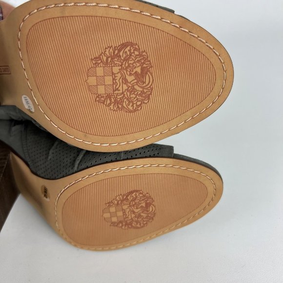 Vince Camuto Womens Kentvi Gray Suede Peep Toe Sandal Bootie Block Heel size 10 - Picture 13 of 16